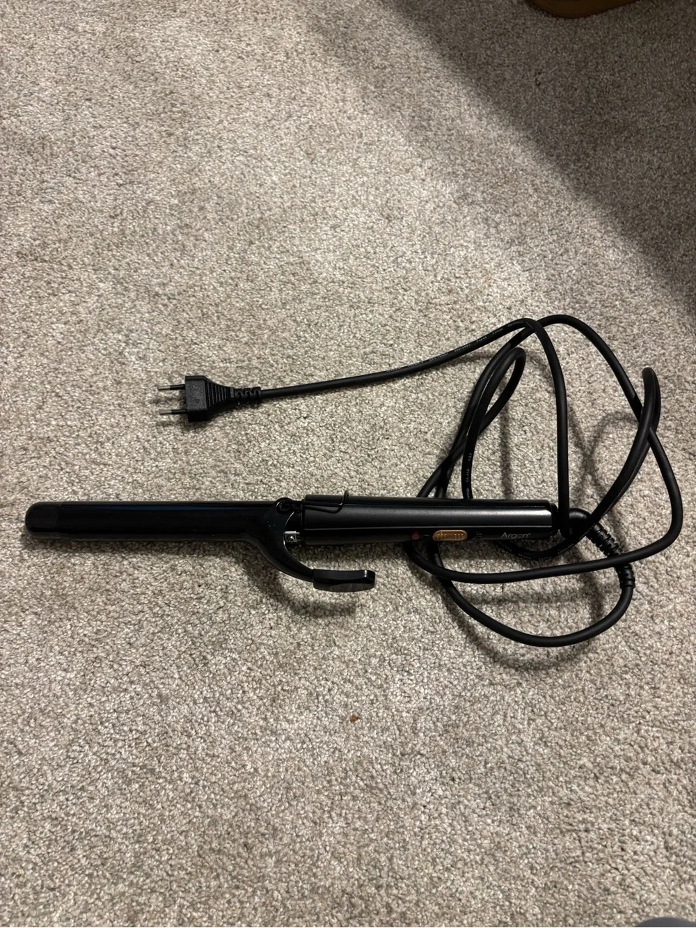 Black Hair Curling Iron with EU European Plug